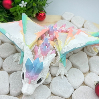 Wolfskristalldrache – Mystische Kristallkraft